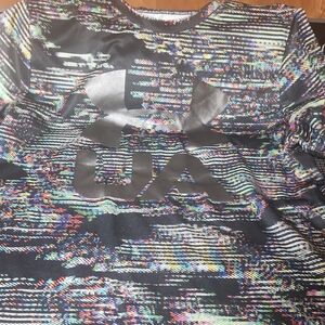 Under Armour Silver and Black Graphic Tee